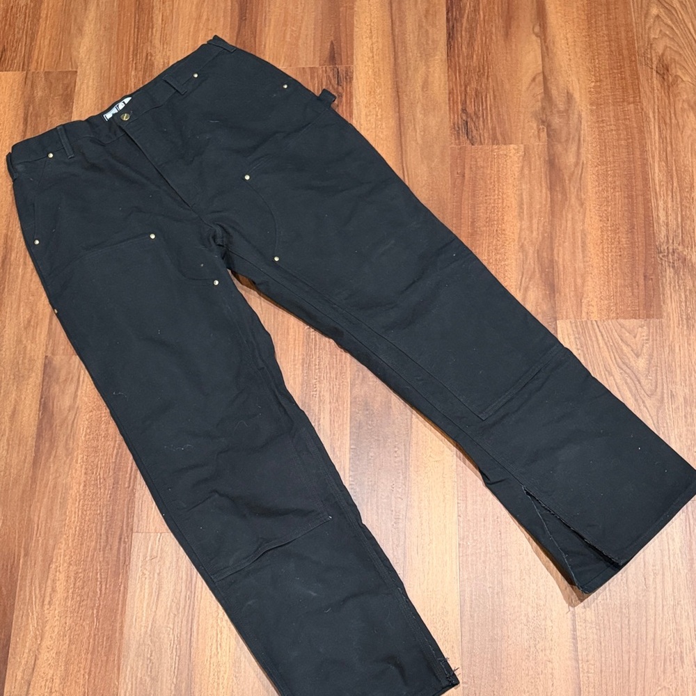 Carhartt Double Knee Men's Classic Black Cargo Pants
